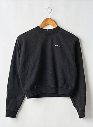 Sweat-shirt stretch manches longues noir MCQ femme