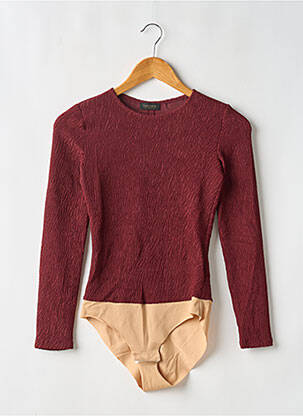 Body col rond manches longues rouge BOTZARIS femme