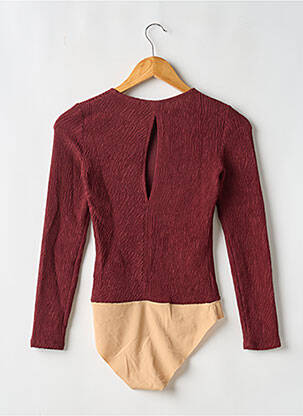 Body col rond manches longues rouge BOTZARIS femme