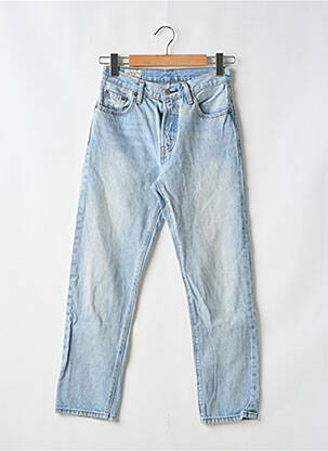 Jeans coupe droite effet usé délavé taille normale bleu LEVIS femme
