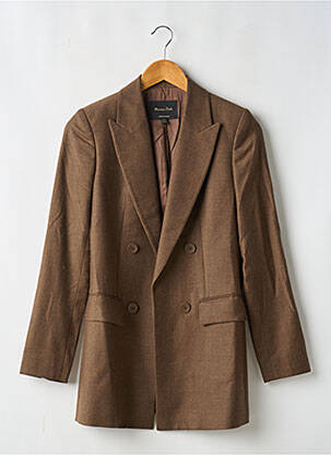 Blazer marron MASSIMO DUTTI pour femme