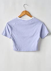 T-shirt violet ADIDAS pour femme seconde vue