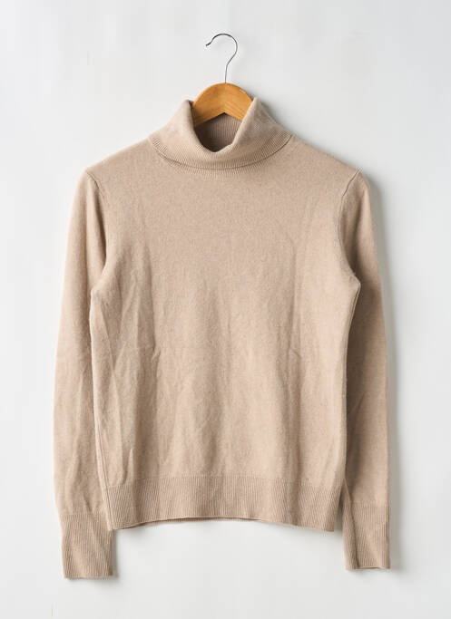 Pull col roulé marron UNIQLO pour femme