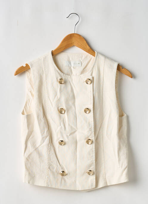 Gilet sans manche beige ZARA pour femme