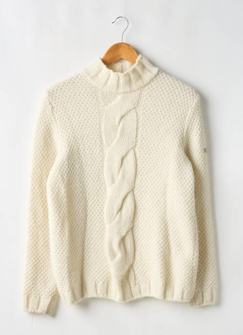 Pull stretch manches longues beige SAINT JAMES femme