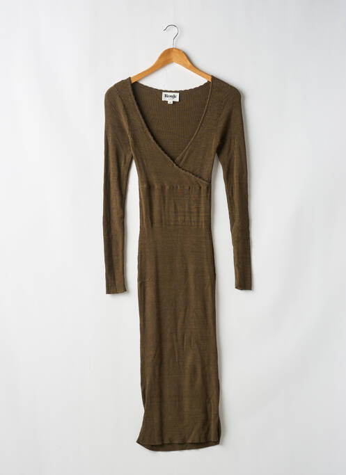 Robe mi-longue vert ROUJE pour femme