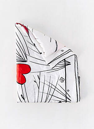 Foulard imprimé fantaisie blanc MARC ANTOINE BARROIS femme