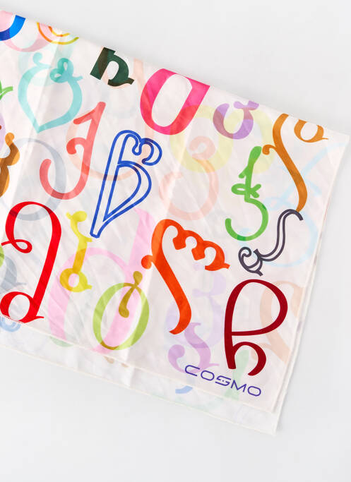 Foulard blanc COSMO pour femme