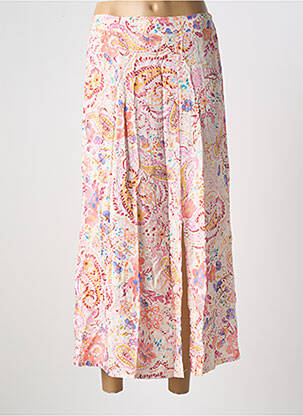 Jupe longue tissage crêpe jaune APRIL VINTAGE femme