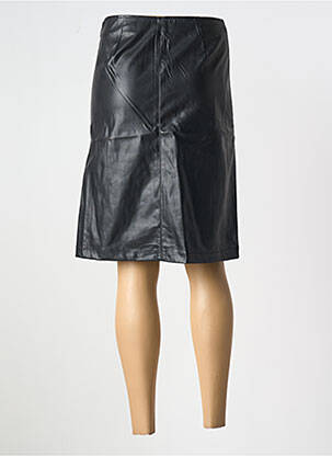 Jupe mi-longue taille à pinces noir ESCANDELLE femme