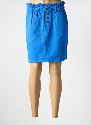 Jupe courte poches bleu APRIL VINTAGE femme