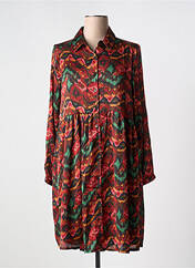 Robe courte rouge LILIE ROSE pour femme seconde vue