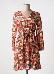 Robe mi-longue rose LILIE ROSE pour femme seconde vue