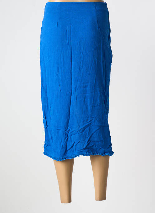 Jupe mi-longue bleu JUBYLEE pour femme