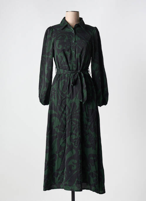 Robe longue vert LILIE ROSE pour femme