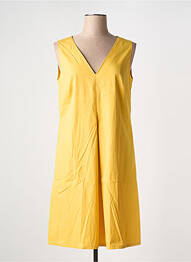 Robe mi-longue sans manche sans manche jaune VERA MONT femme