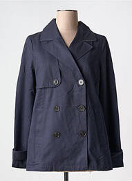 Trench finition intérieure doublure imprimée sans capuche bleu S.OLIVER femme