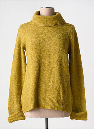 Pull col roulé tissage chiné manches longues vert BETTY BARCLAY femme