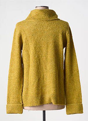 Pull col roulé tissage chiné manches longues vert BETTY BARCLAY femme