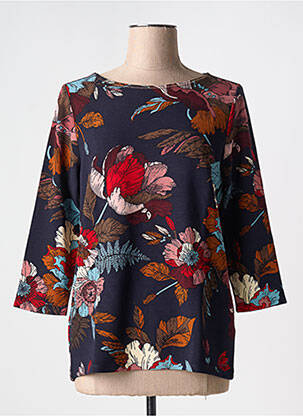 T-shirt stretch manches 3/4 bleu BETTY BARCLAY femme