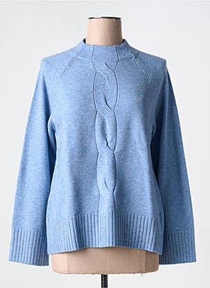 Pull tissage chiné manches longues bleu BETTY BARCLAY femme