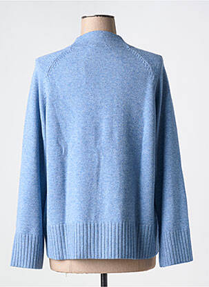 Pull tissage chiné manches longues bleu BETTY BARCLAY femme