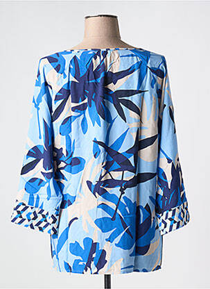 Blouse imprimé fleurs manches 3/4 bleu BETTY BARCLAY femme