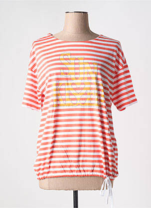 T-shirt manches mi-longues manches courtes orange BETTY BARCLAY femme