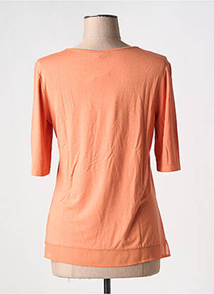 T-shirt stretch manches courtes orange BARBARA LEBEK femme