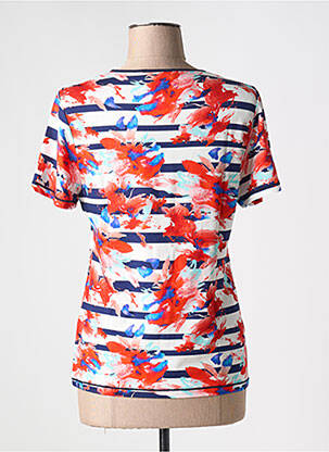 T-shirt imprimé fantaisie manches courtes rouge SAINT CHARLES femme