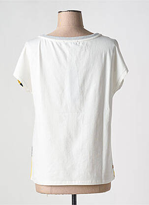 T-shirt sérigraphie avec strass manches courtes jaune BETTY BARCLAY femme
