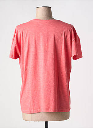 T-shirt col v manches courtes rose ARMOR LUX femme