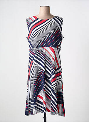Robe mi-longue sans manche sans manche bleu MARBLE femme
