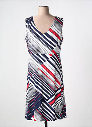 Robe mi-longue sans manche sans manche bleu MARBLE femme
