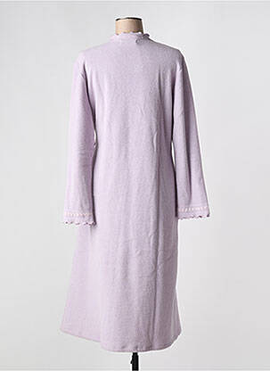 Robe de chambre tissage jersey violet BISBIGLI femme
