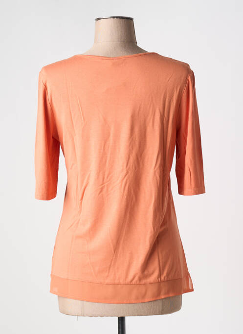 T-shirt manches mi-longues manches courtes orange BARBARA LEBEK femme