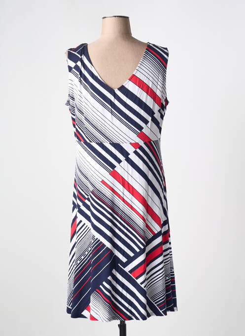 Robe mi-longue bleu MARBLE pour femme