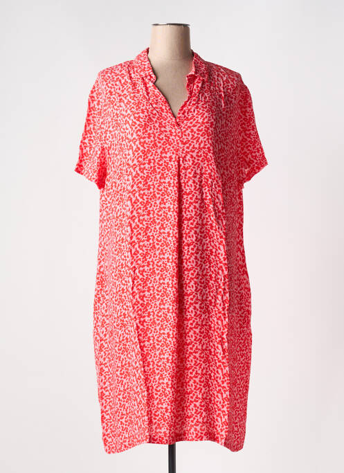 Robe mi-longue rouge VERA MONT femme