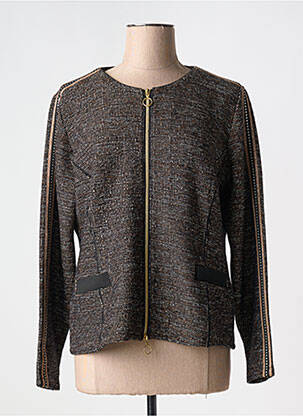 Veste casual col rond noir BETTY BARCLAY femme