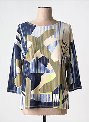 Pull coupe cintrée manches 3/4 bleu BETTY BARCLAY femme