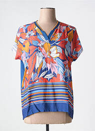 T-shirt col v manches courtes bleu BETTY BARCLAY femme