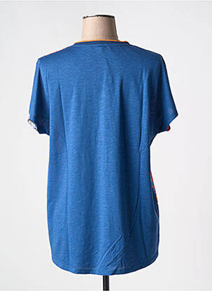 T-shirt col v manches courtes bleu BETTY BARCLAY femme