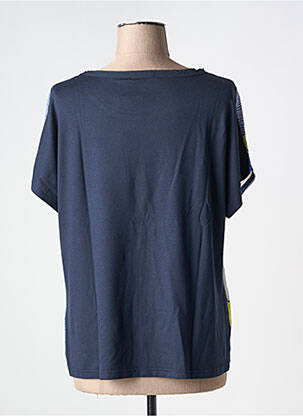 T-shirt stretch manches courtes bleu FRANK WALDER femme