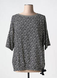 T-shirt manches 3/4 manches 3/4 noir FRANK WALDER femme