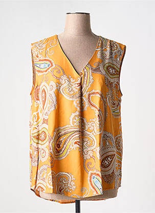 Top coupe fluide sans manche orange BETTY BARCLAY femme