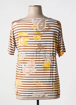 T-shirt coupe cintrée manches courtes marron BETTY BARCLAY femme