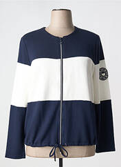 Gilet manches longues bleu FRANK WALDER pour femme seconde vue