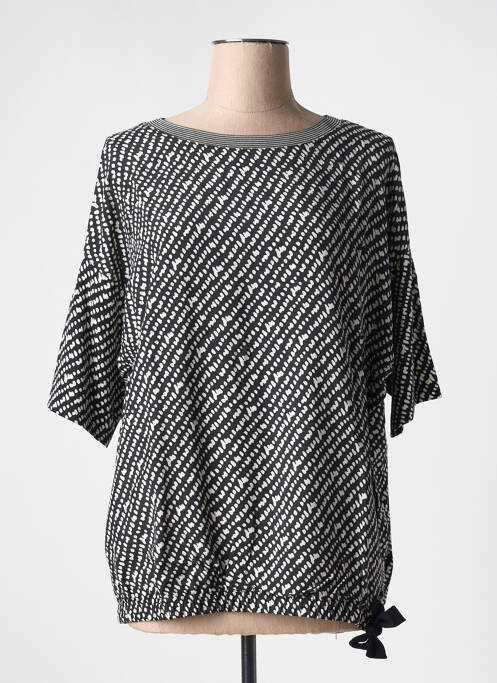 T-shirt manches 3/4 manches 3/4 noir FRANK WALDER femme