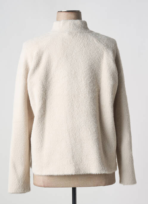 Gilet manches longues maille maille poilu beige BETTY BARCLAY femme