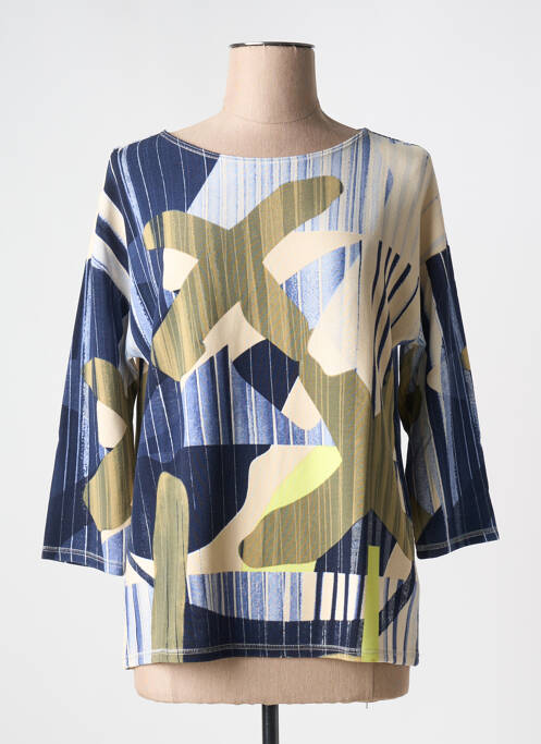 Pull coupe cintrée manches 3/4 bleu BETTY BARCLAY femme